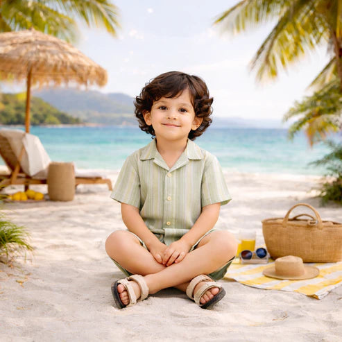 Tiny Tiggy Modern Summer Cord Set for Boys – Soft & Breathable