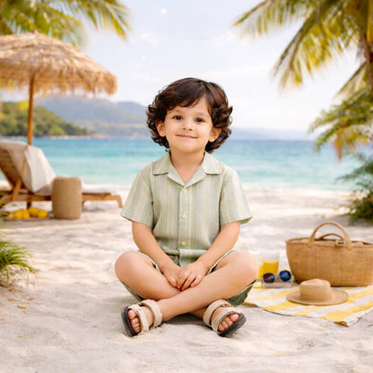 Tiny Tiggy Modern Summer Cord Set for Boys – Soft & Breathable