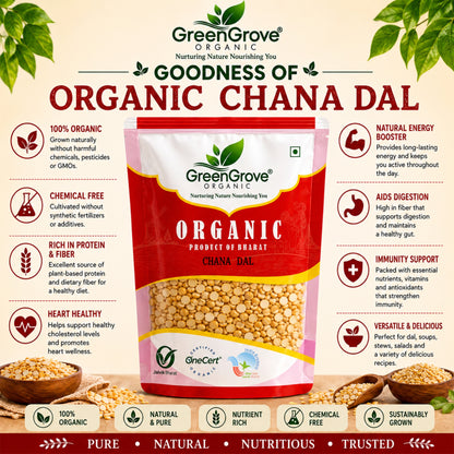 GreenGrove Organic Chana Dal (1 KG)
