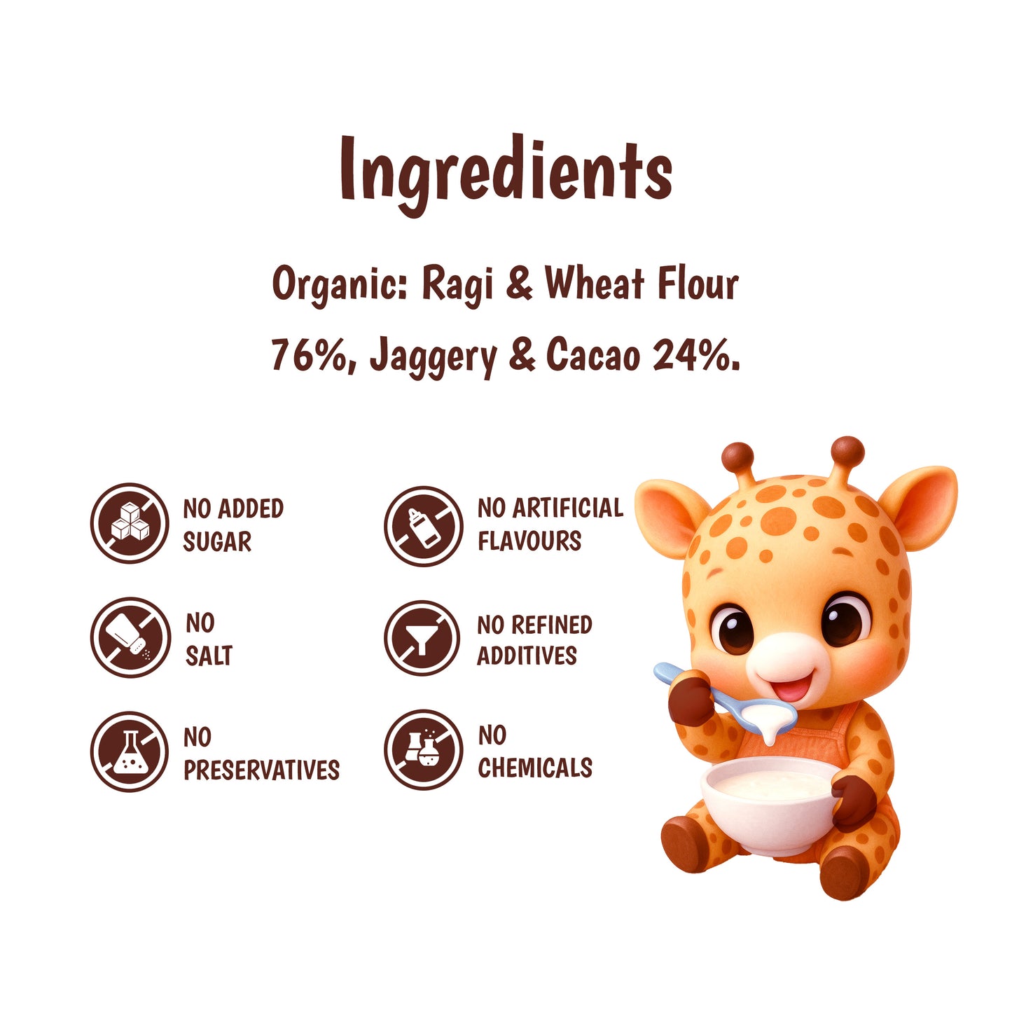 Junior's Nutrition Ragi Cacao Pancake