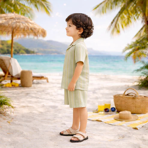 Tiny Tiggy Modern Summer Cord Set for Boys – Soft & Breathable