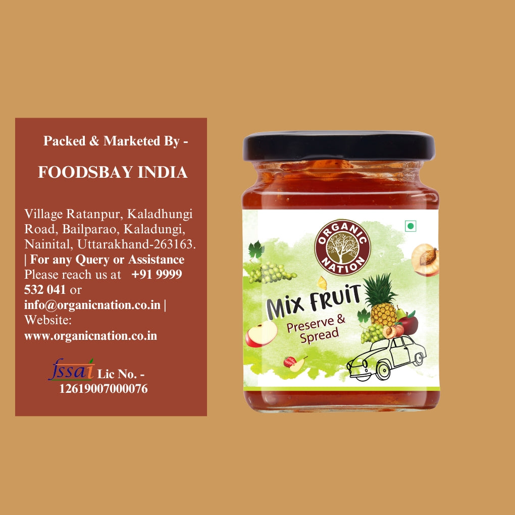 Organic Nation Mixed Fruit Conserve (340 GM)