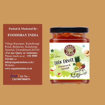 Organic Nation Mixed Fruit Conserve (340 GM)