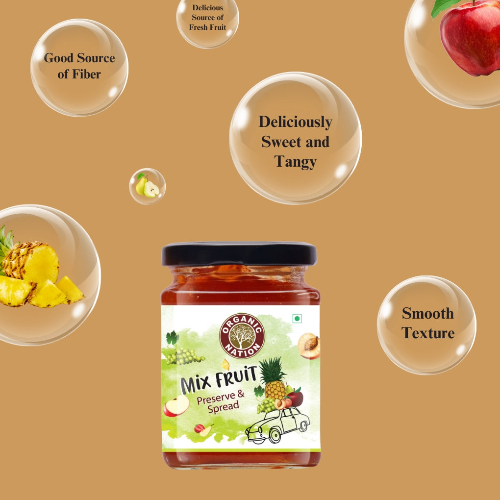 Organic Nation Mixed Fruit Conserve (340 GM)