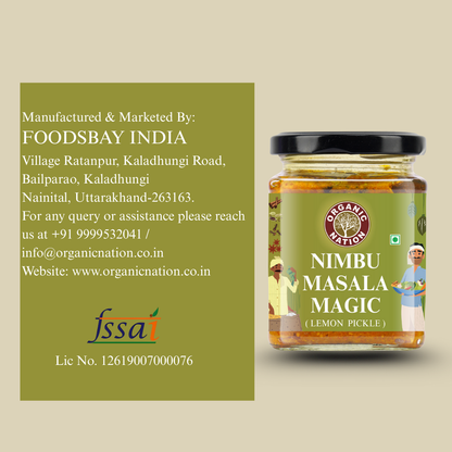 Organic Nation Nimbu Masala Magic (Lemon Pickle)