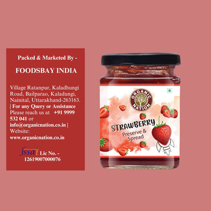 Organic Nation Strawberry Conserve (340 GM)