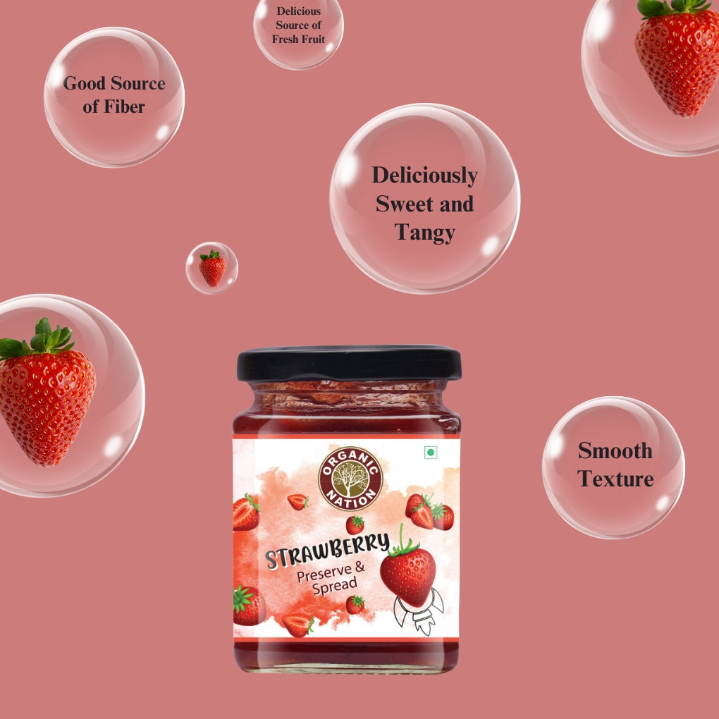 Organic Nation Strawberry Conserve (340 GM)