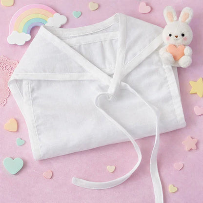 Tiny Tiggy Embroidered Premium Cotton Baby Jhabla with 2 Nappies | For Newborn Boys & Girls
