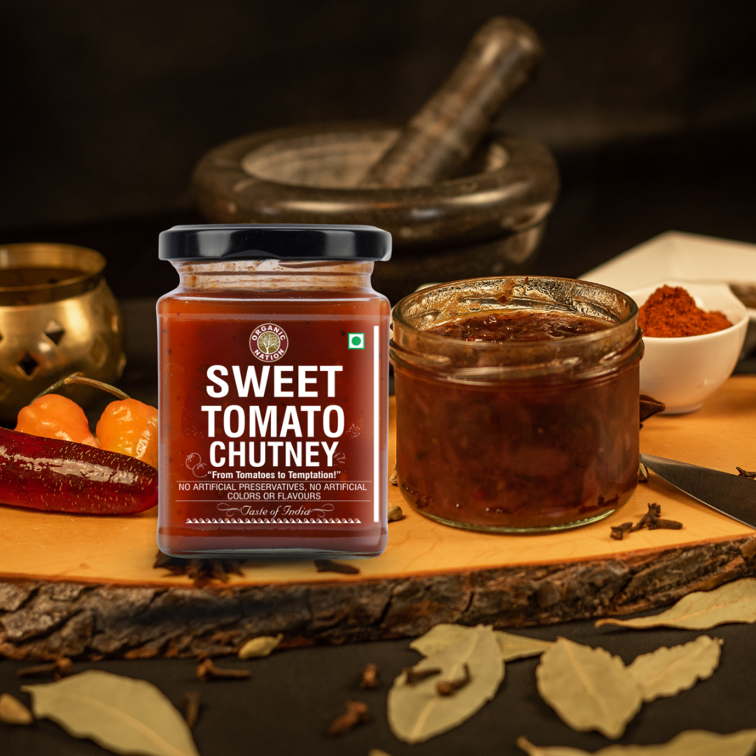 Organic Nation Sweet Tomato Chutney (300 GM)
