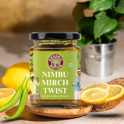 Organic Nation Nimbu Mirch Twist (Lemon Chilli Pickle)