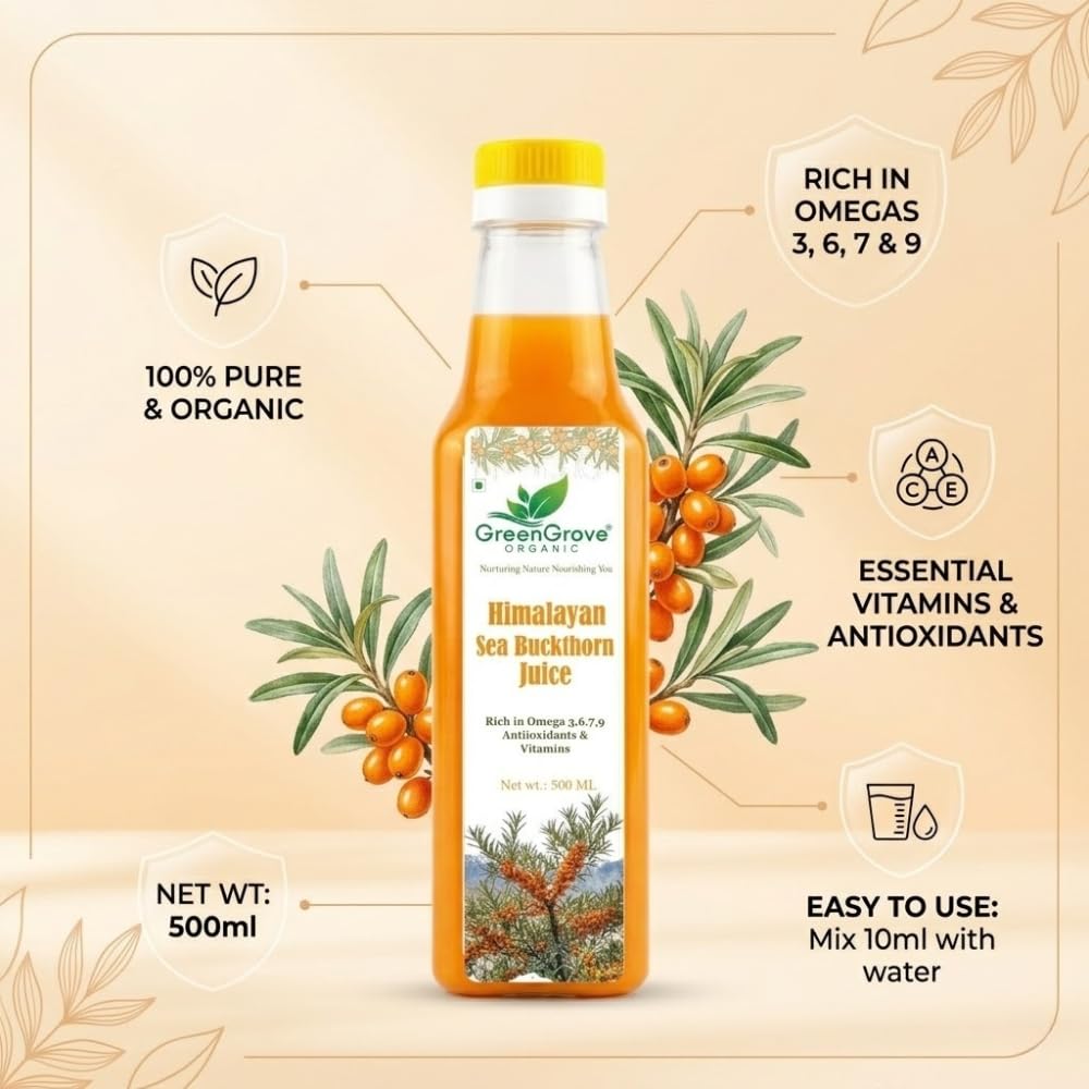 GreenGrove Organic Himalayan Sea Buckthorn Juice (500 ML)