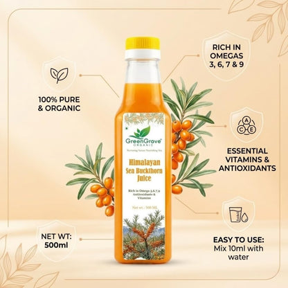 GreenGrove Organic Himalayan Sea Buckthorn Juice (500 ML)