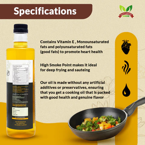Gavyamart Wood Pressed Groundnut Oil