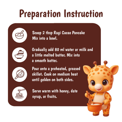 Junior's Nutrition Ragi Cacao Pancake