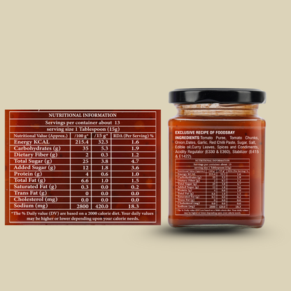 Organic Nation Sweet Tomato Chutney (300 GM)
