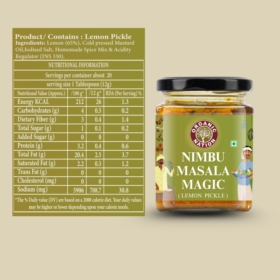 Organic Nation Nimbu Masala Magic (Lemon Pickle)