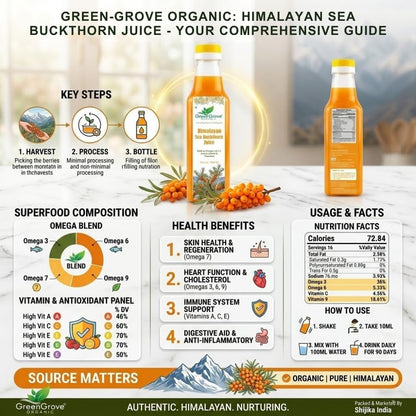 GreenGrove Organic Himalayan Sea Buckthorn Juice (500 ML)