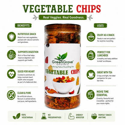 GreenGrove Organic Mix Vegetable Chips (250 GM)