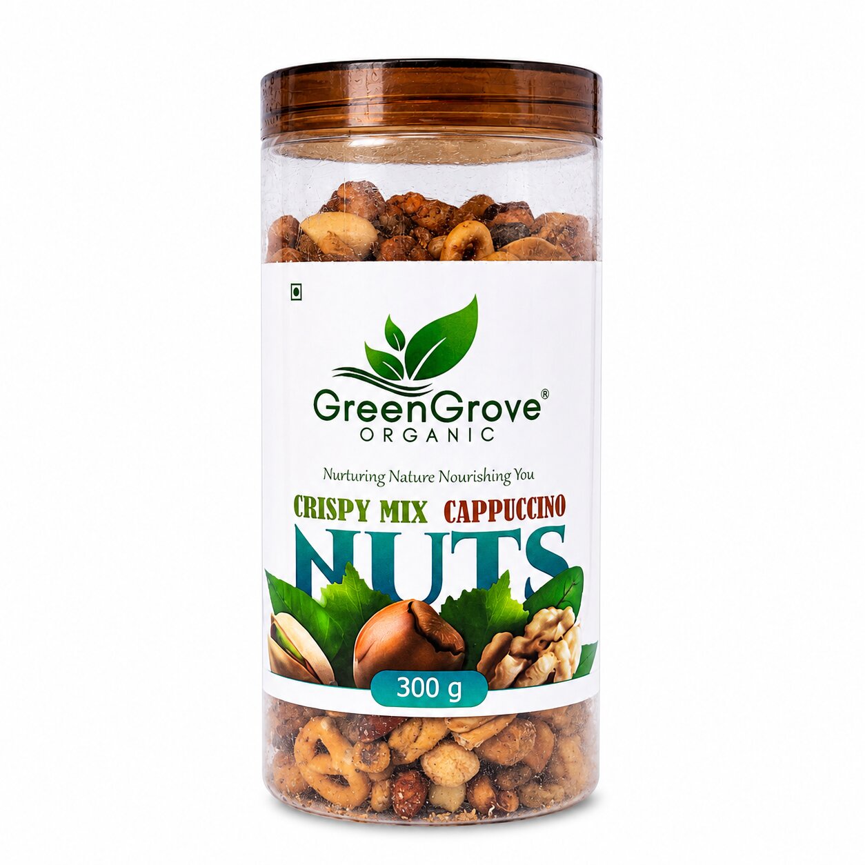 Green Grove Crispy Mix Cappuccino Nuts (300 GM)