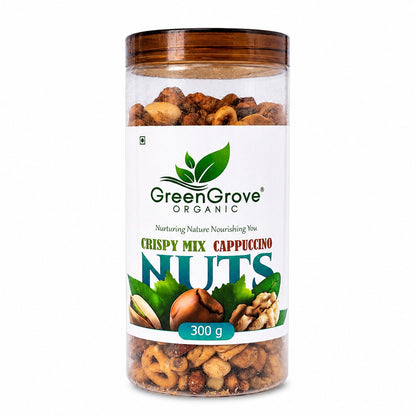 Green Grove Crispy Mix Cappuccino Nuts (300 GM)