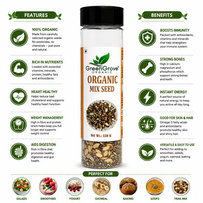 GreenGrove Organic Mix Seed (150 GM)