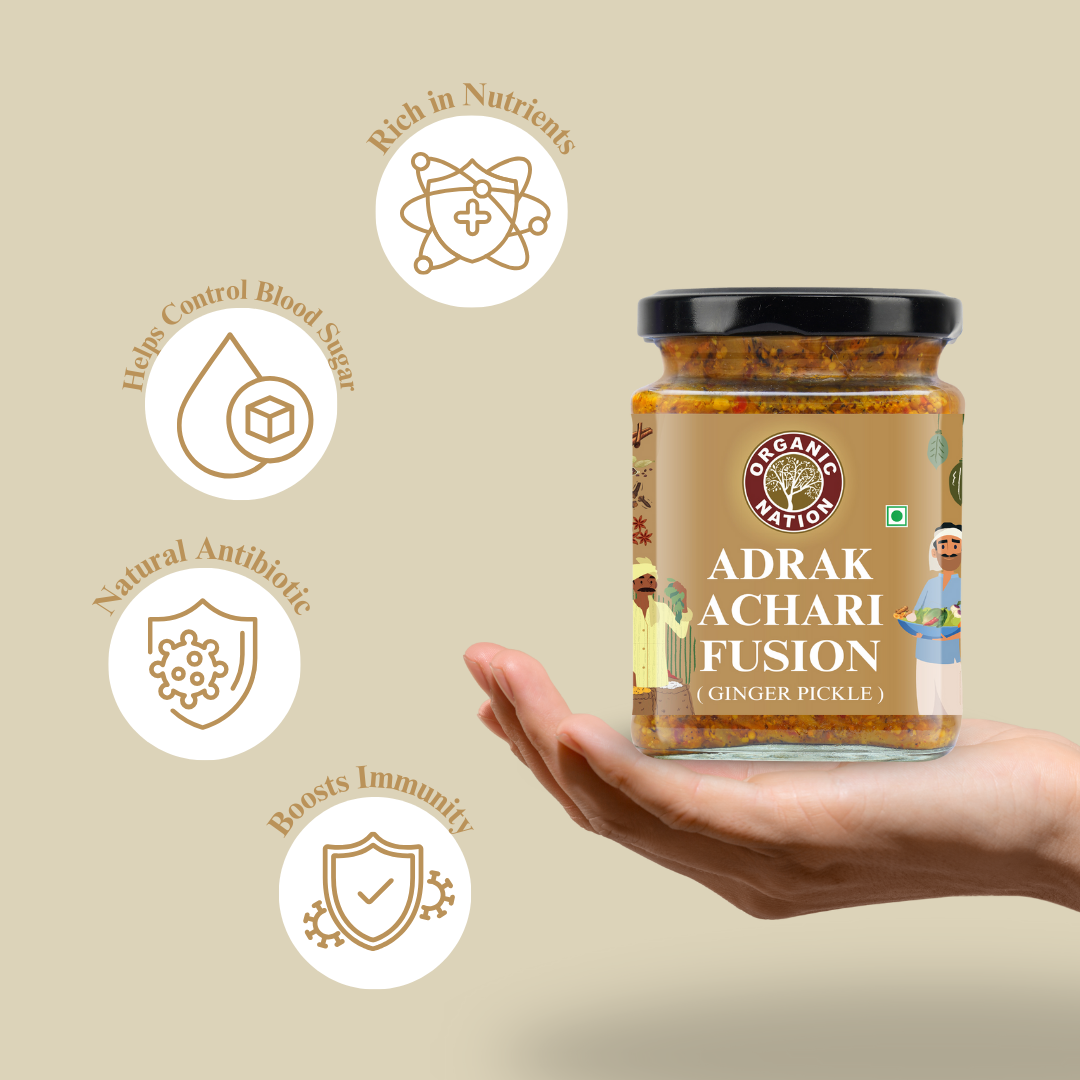 Organic Nation Adrak Achari Fusion (Ginger Pickle)