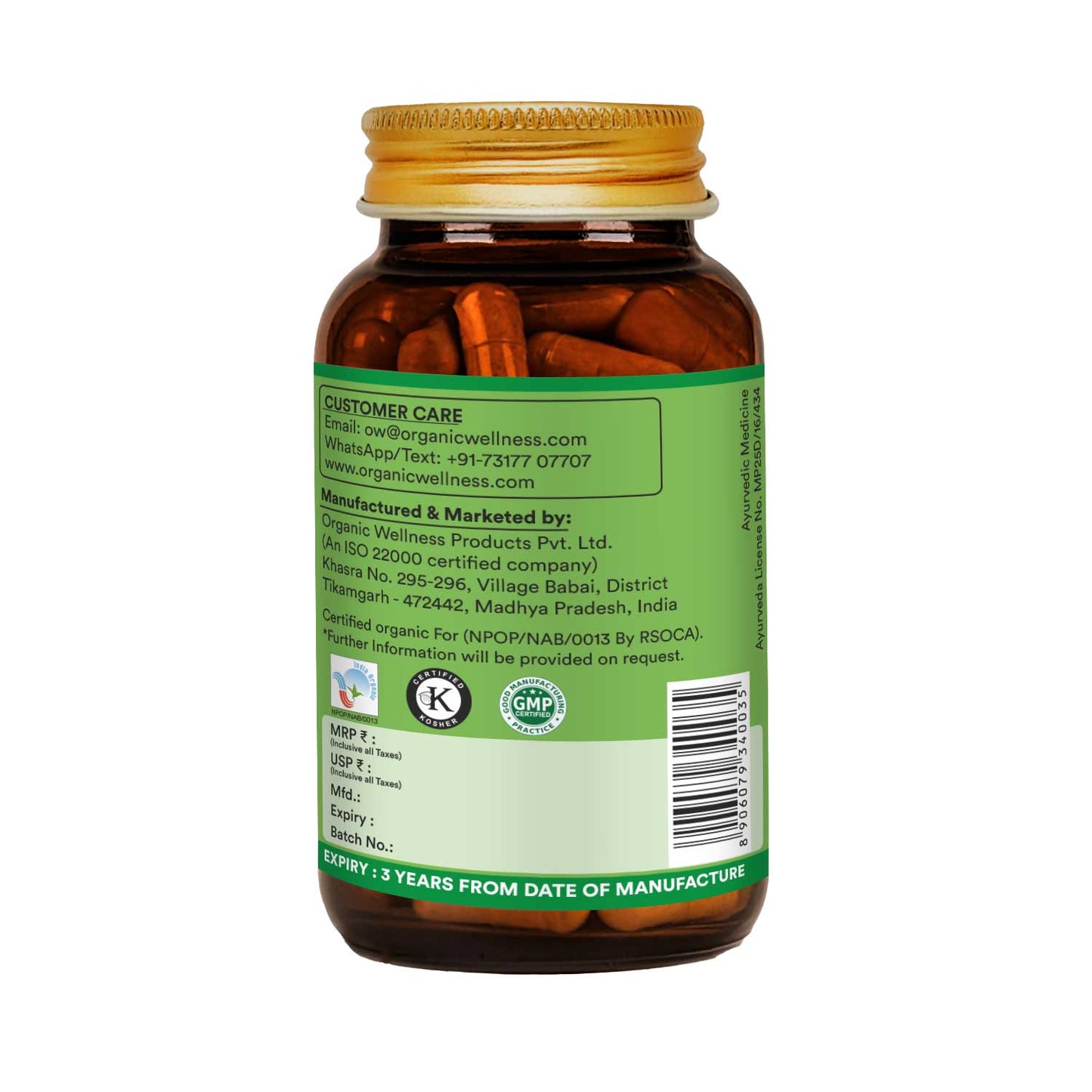 Organic Wellness Acne Never 90 Capsules