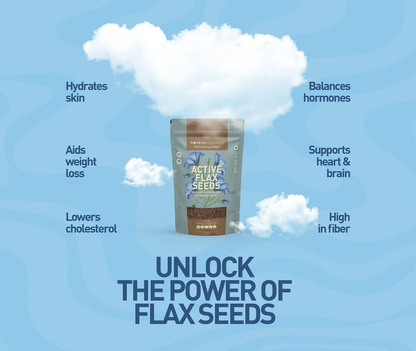 Nourish Organics Active Flax Seeds (500 GM)