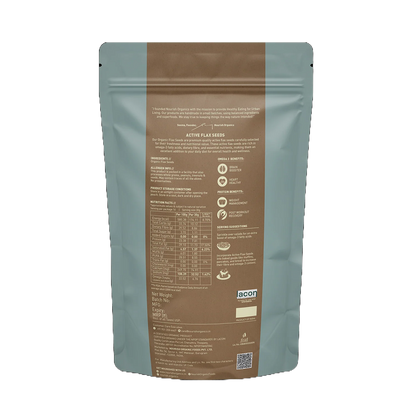 Nourish Organics Active Flax Seeds (500 GM)