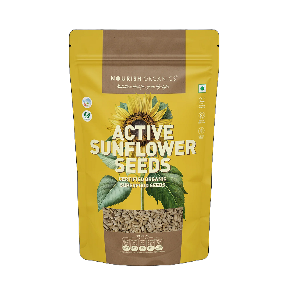 Nourish Organics Active Sunflower Seeds (400 GM)