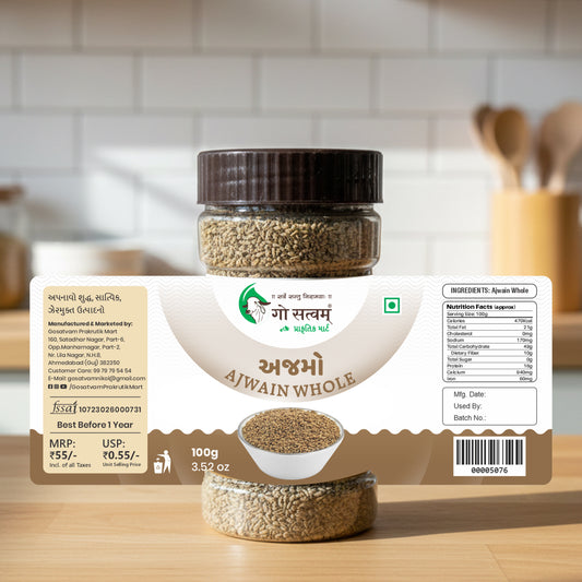 Gosatvam Prakrutik Mart Ajwain Whole 100 GM
