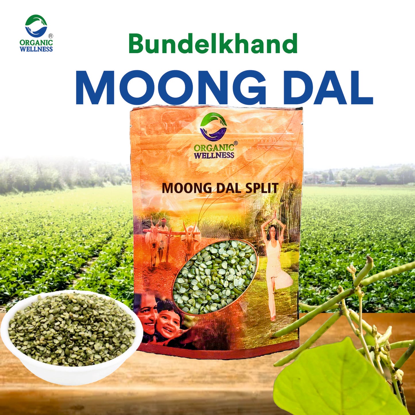 Organic Wellness Moong Dal Split