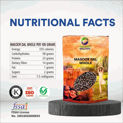 Organic Wellness Masoor Dal Whole