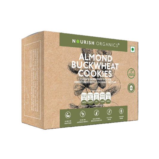 Nourish Organics Almond Buckwheat Cookies (120 GM)