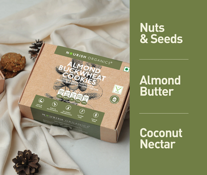 Nourish Organics Almond Buckwheat Cookies (120 GM)