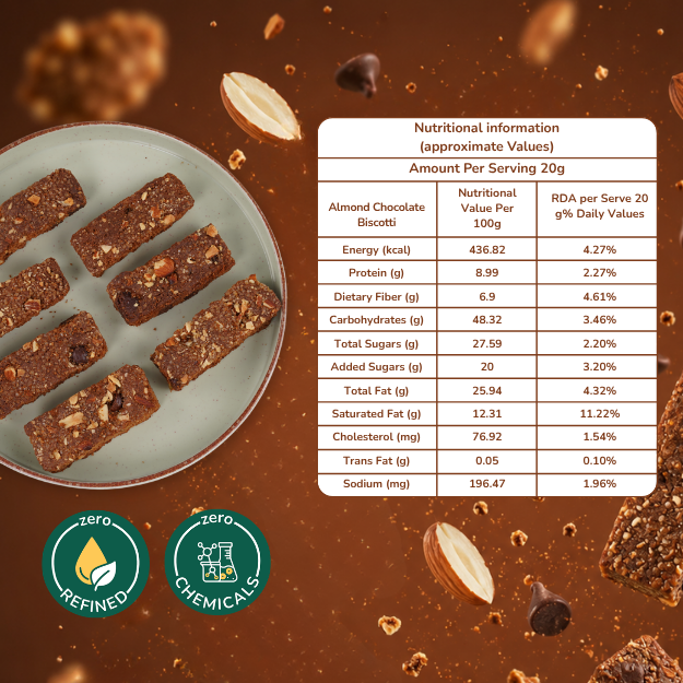 Frissly Almond Chocolate Biscotti (120 GM)