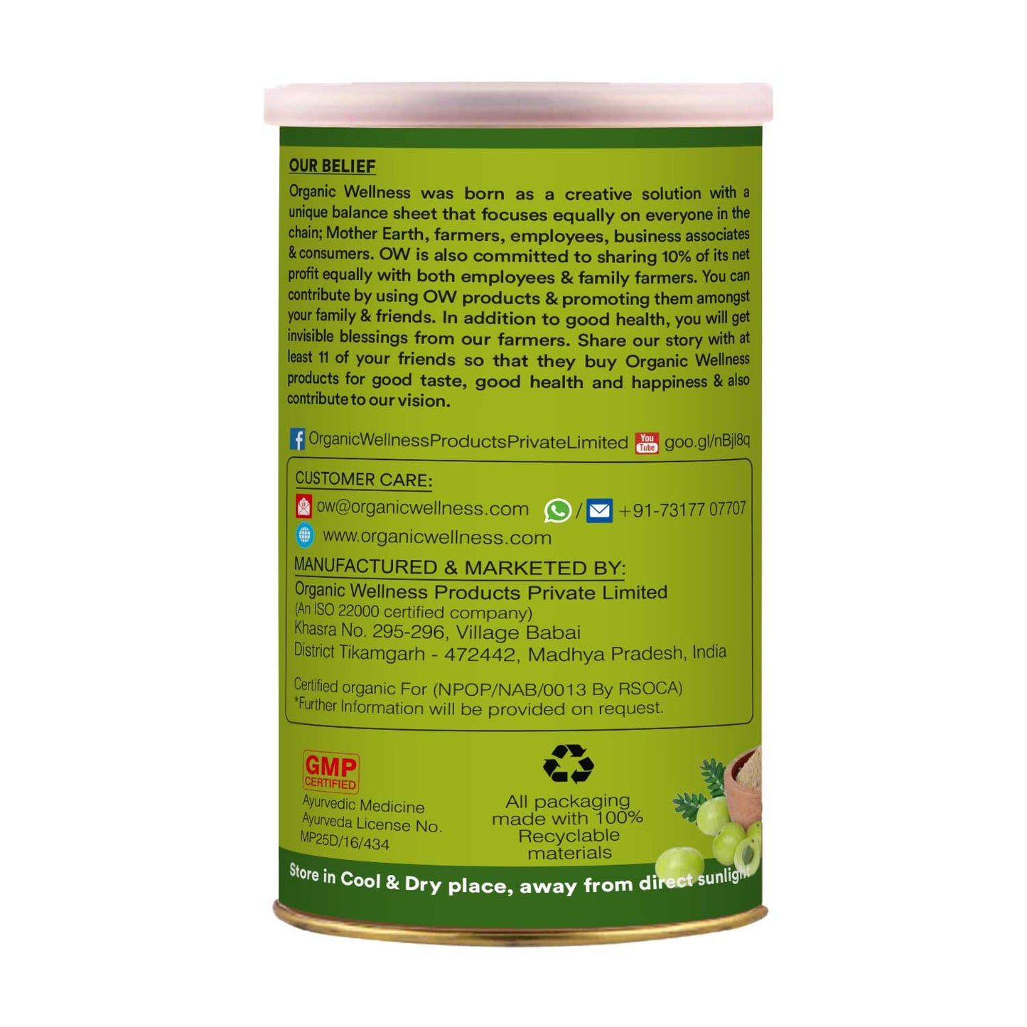 Organic Wellness Amla C+ Powder (100 GM)