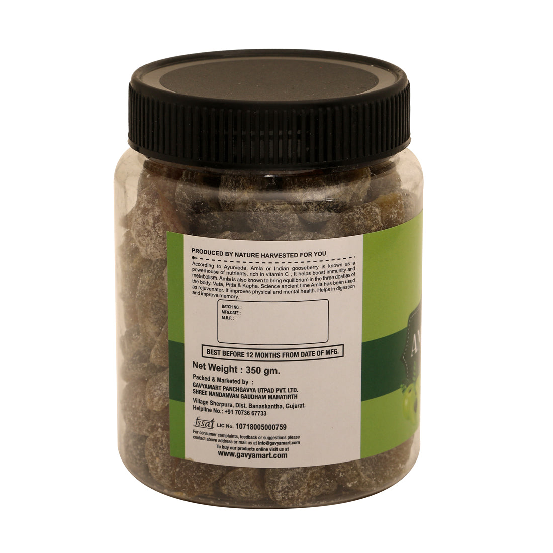 Gavyamart Amla Candy 100 % Natural Dried Sweet (350 GM)
