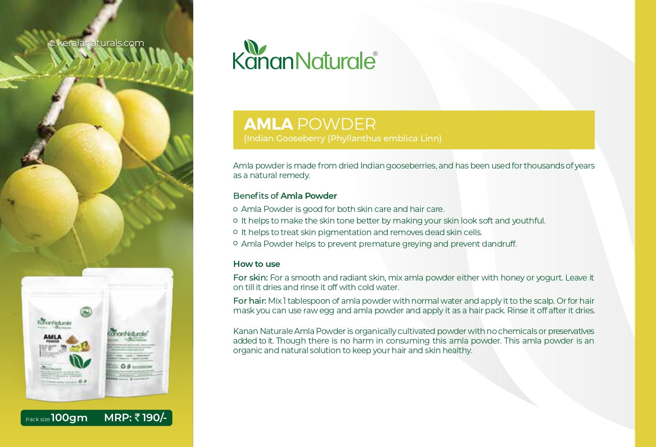 Kerala Naturals Amla Powder (100 GM)