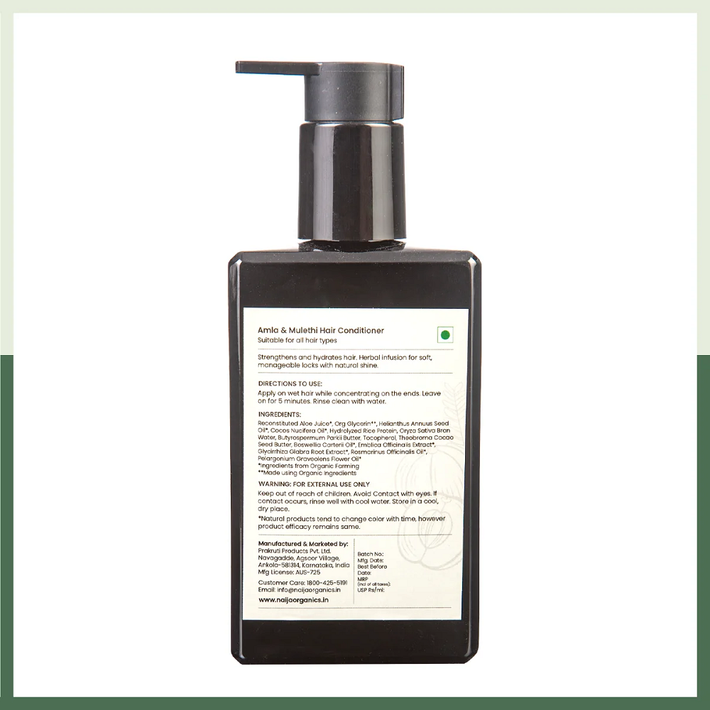 Naija Organics Amla & Mulethi Hair Conditioner (200 ML)