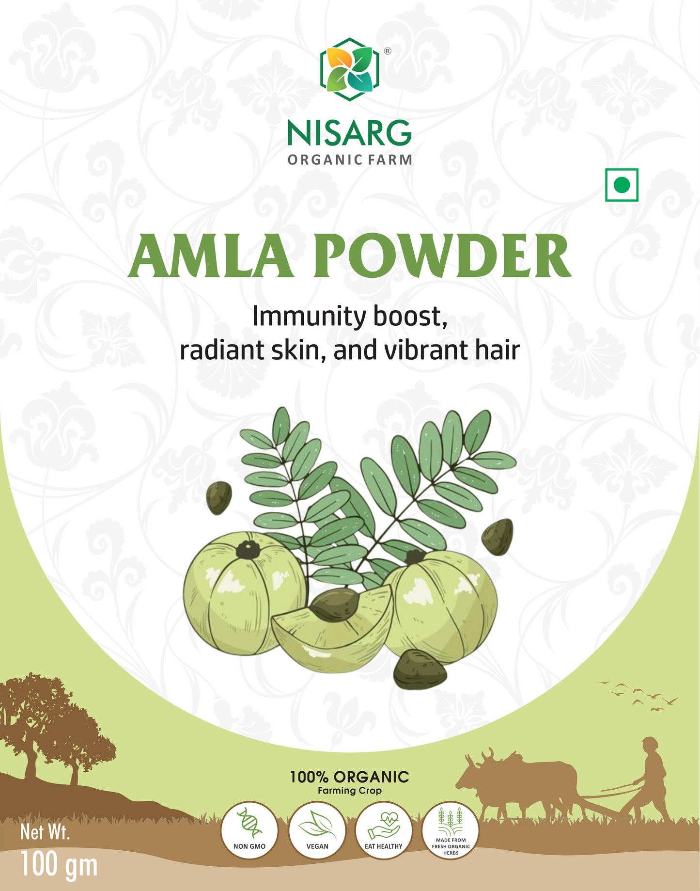 Nisarg Organic Farm Amla Powder
