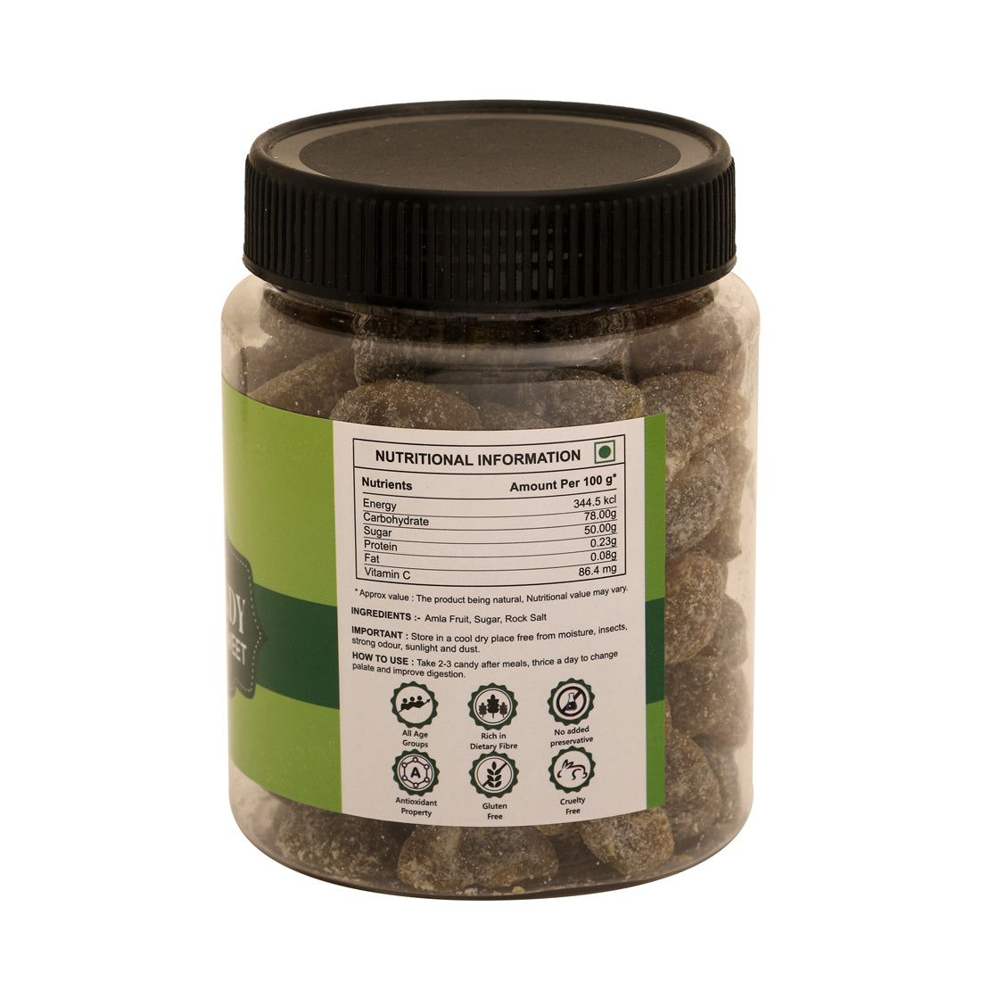 Gavyamart Amla Candy 100 % Natural Dried Sweet (350 GM)