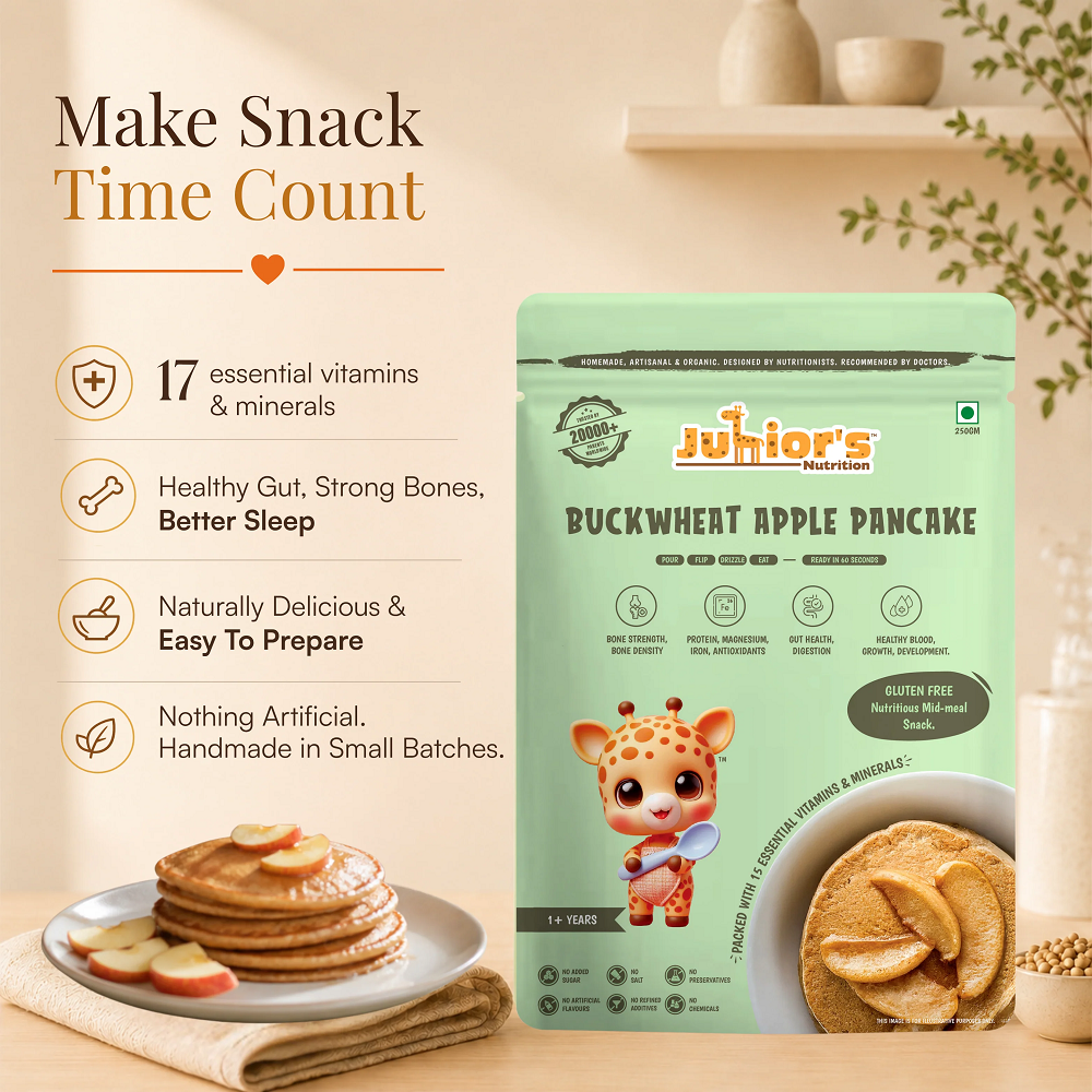 Junior's Nutrition Buckwheat Apple Pancake