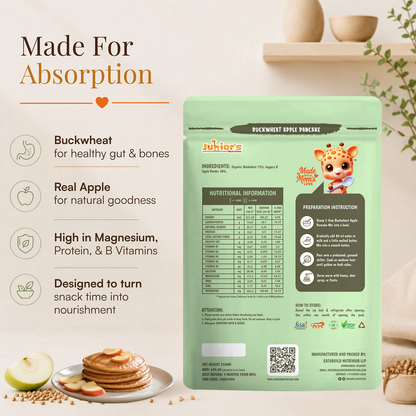 Junior's Nutrition Buckwheat Apple Pancake