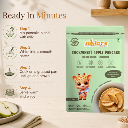 Junior's Nutrition Buckwheat Apple Pancake