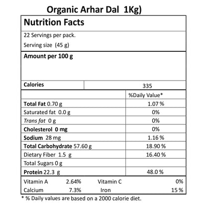 Just Organik Arhar (Tur) Dal