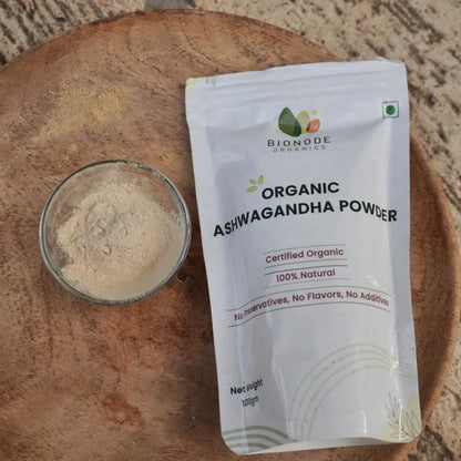 Bionode Organic Ashwagandha Powder (100 GM)