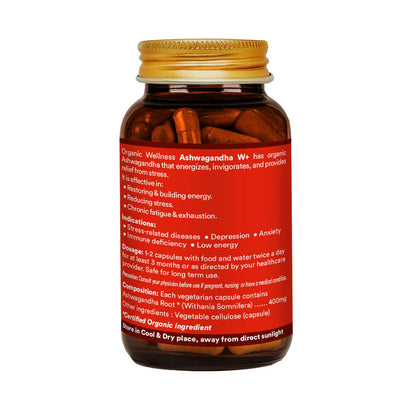 Organic Wellness Ashwagandha W+ 90 Capsules