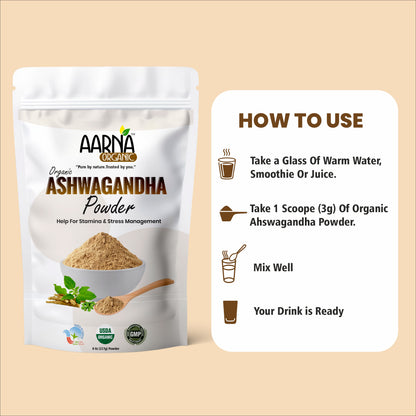 Aarna Organic Ashwgandha Powder 227g