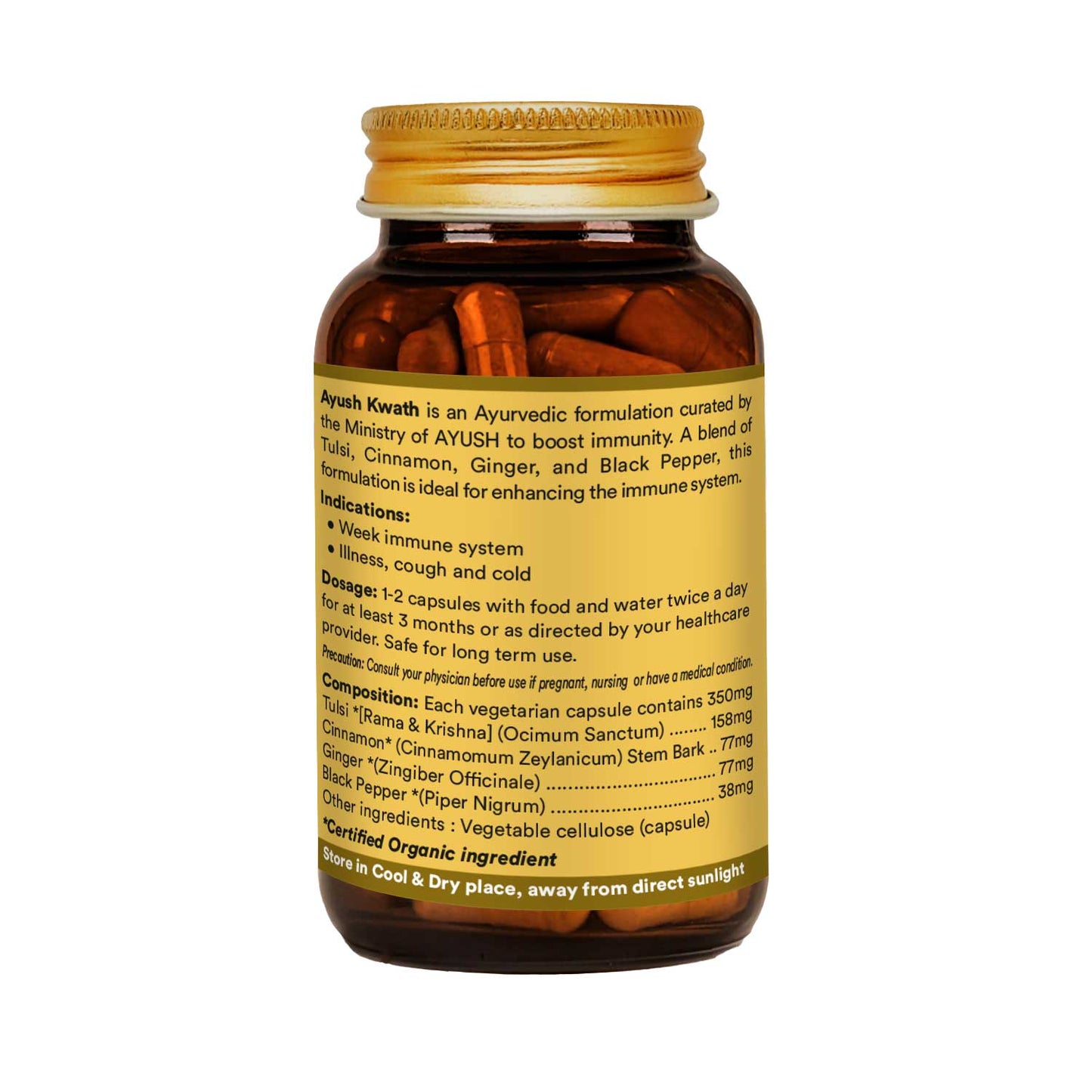 Organic Wellness Ayush Kwath 90 Capsules